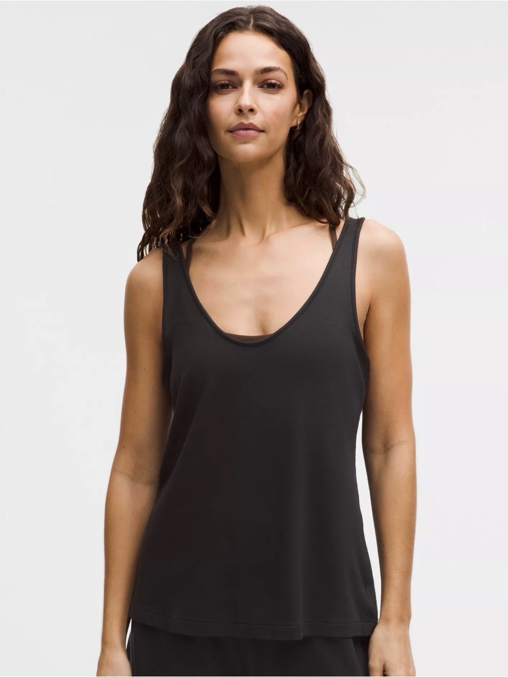 97. lululemon athletica Black Scoop Neck Tank